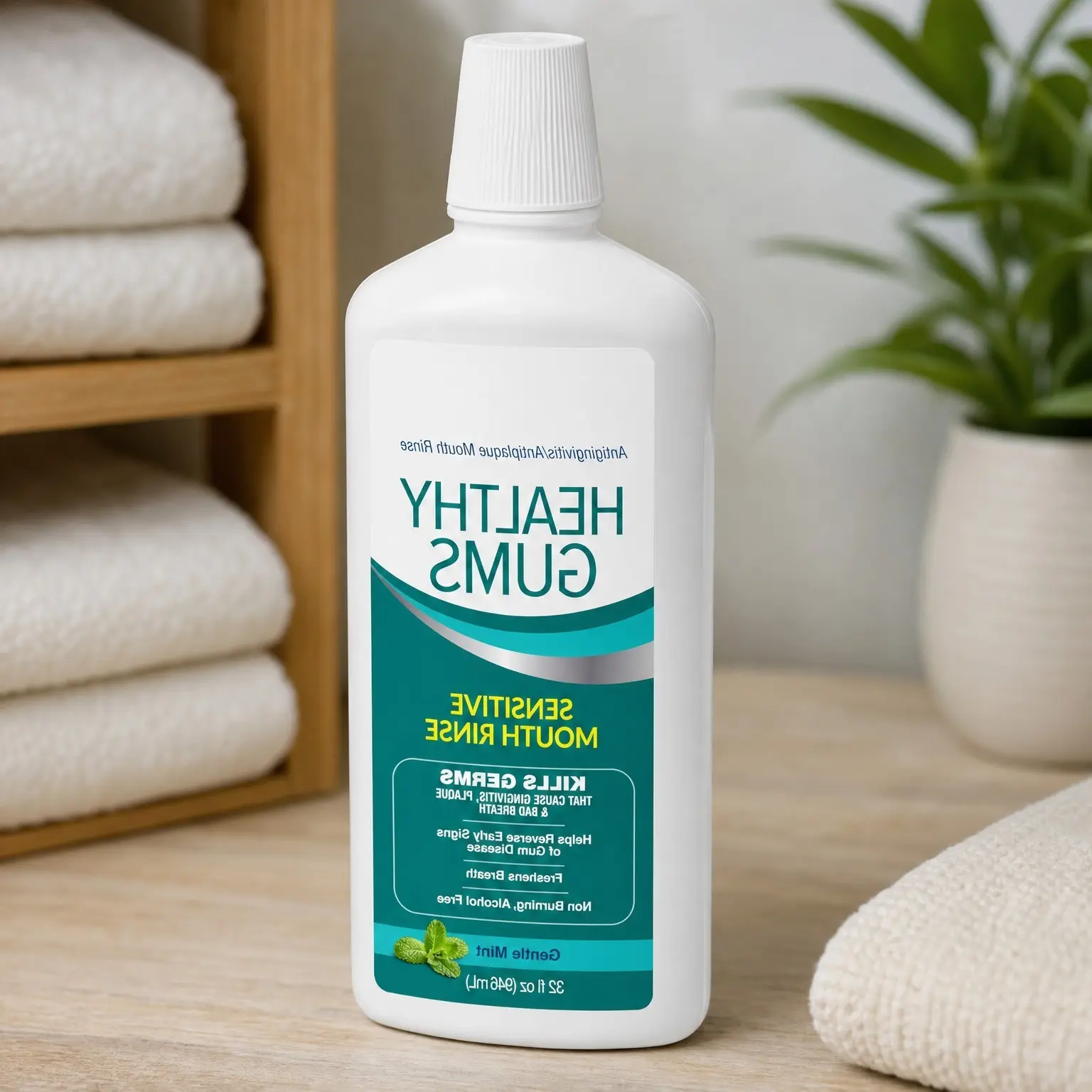 Healthy Gums Anti-Gingivitis Mouthwash 32 Fl Oz - Antiplaque, Non-Burning, Non-IrritatingGift