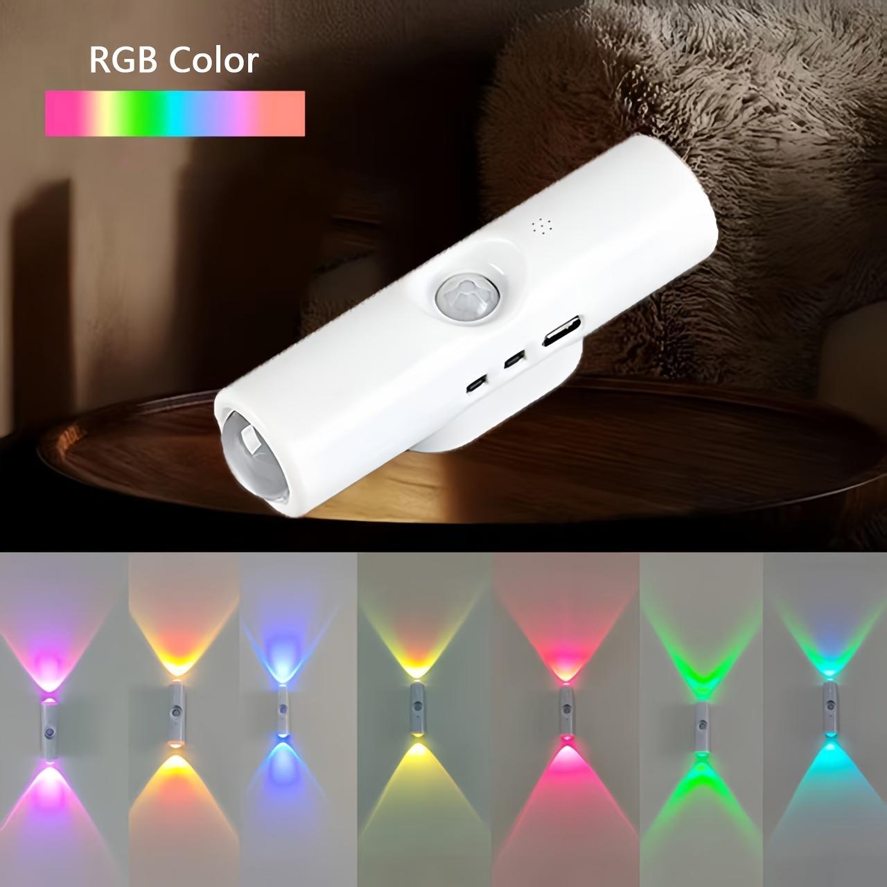 3/4 Pack Rechargeable Motion Sensor LED Night Light - RGB Gradient Ambient Lighting Magnetic Stick-On Wall Lamp, Smart Auto-On USB Convenient Charging Lights Long-Lasting Battery Lamps for Bedroom Stairs Hallway Entryway Kitchen, Home Decor Gift 3/4 Pack Rechargeable Motion Sensor LED Night Light - RGB Gradient Ambient Lighting Magnetic Stick-On Wall Lamp, Smart Auto-On USB Convenient Charging Lights Long-Lasting Battery Lamps for Bedroom Stairs Hallway Entryway Kitchen, Home Decor Gift