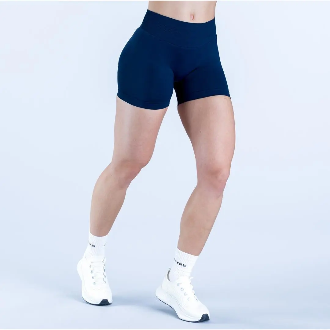 Seamless Scrunch Gym Shorts - Low Rise Booty Lifting Workout Shorts, High Performance Stretch Nylon Fitness Apparel