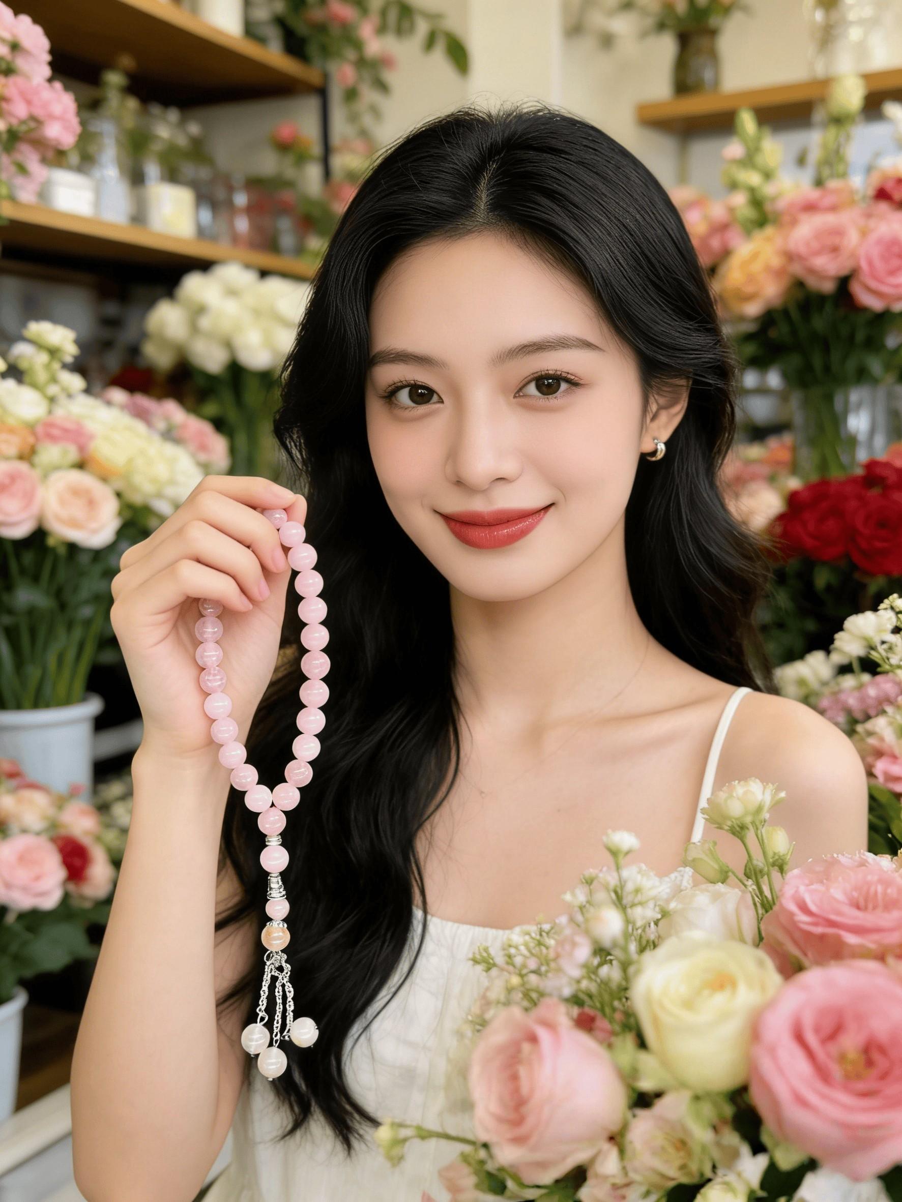 1pcs Crystal Bead Bracelet, Calming Prayer Buddha Beads, Attracts Love and Enhances Relationships, All Seasons Jewelry