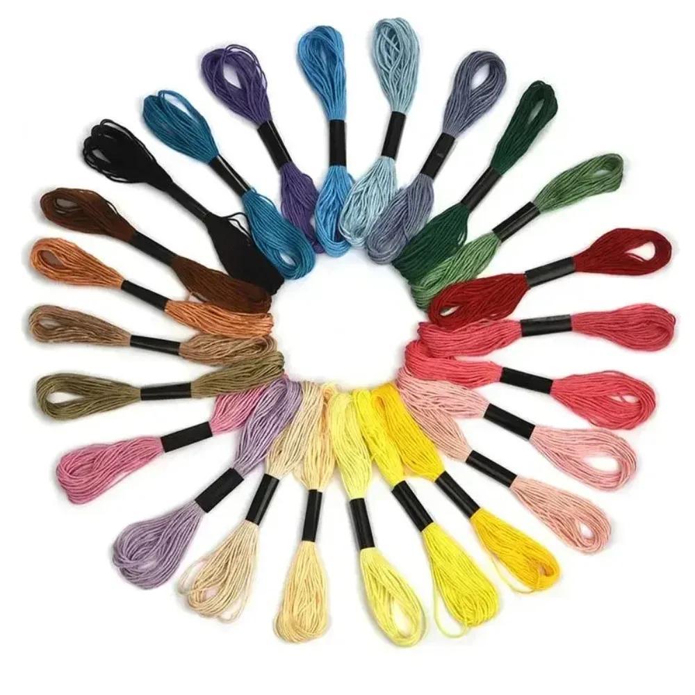 50 PCS Multicolor Embroidery Floss Set - 8m Per Skein, Non-Repeating Compatible Colors, Premium Cotton Cross Stitch Thread for DIY Sewing, Crafts & Needlework