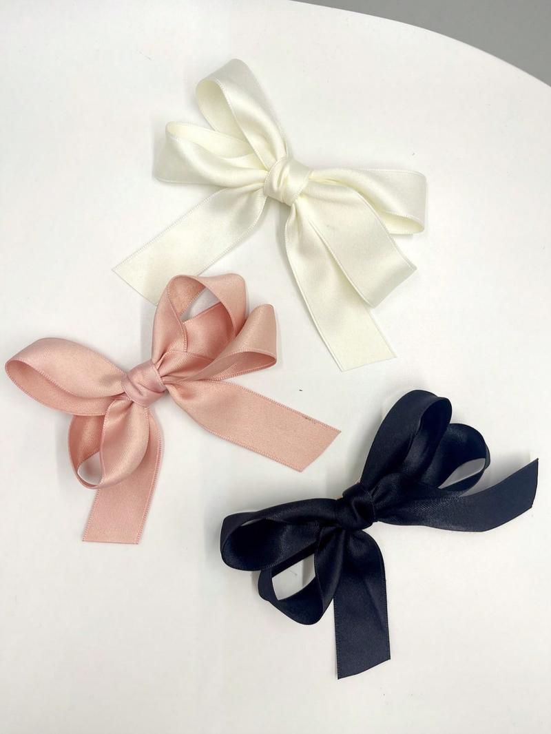 3pcs-Sweet-Chic-Bowknot-Hair-Clips-In-Beige-Pink-And-Black-Cute-Fabric-Hair-Accessories-For-Women-Girls-Perfect-For-Casual-Attire-Or-Vacation-Claw-Clips-Hair-Claws-Hair-Barrettes-School-Stuff