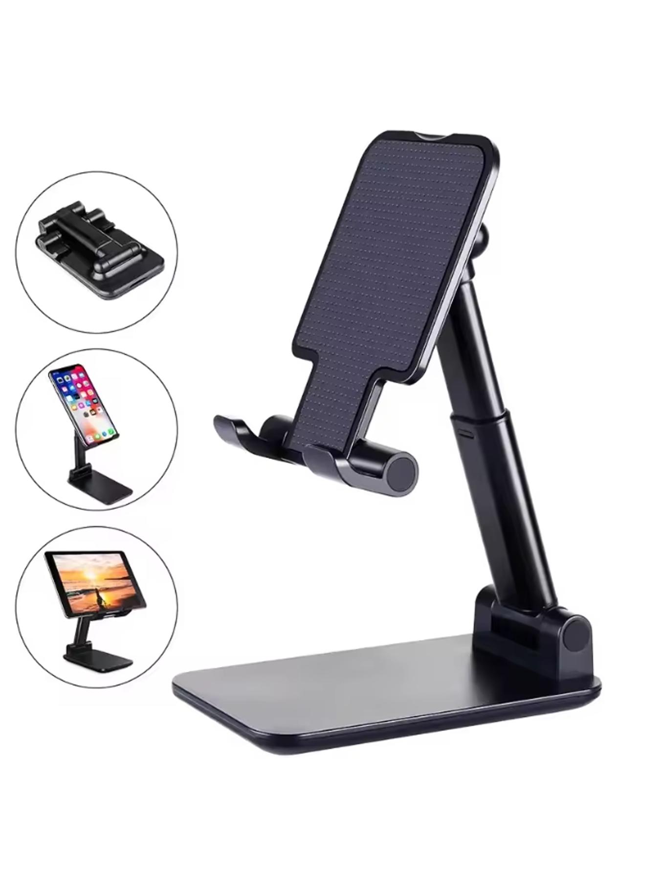 Adjustable Phone Stand Desk Lazy Live Stream Tablet Bed Headboard Mount, Foldable Multi-Functional Universal Support Holder