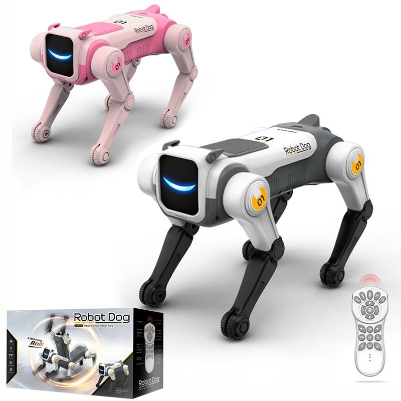 Electric Remote Control Robot Dog Toy, Voice-Controlled Bionic Mechanical Dog, Unisex Gift with Batteries Included