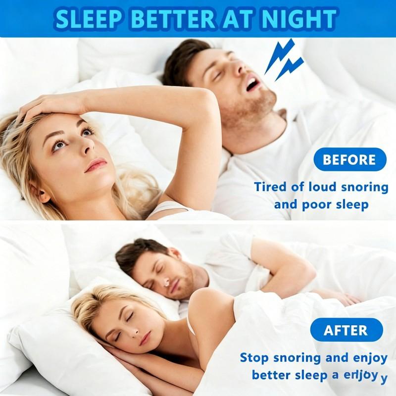 Anti Snoring Devices (4 Pack), Adjustable Silicone Snoring Solution, Anti Snoring Nose Clip, Effectively Relieve Snoring, Stop Snoring for Men and Women, Clear