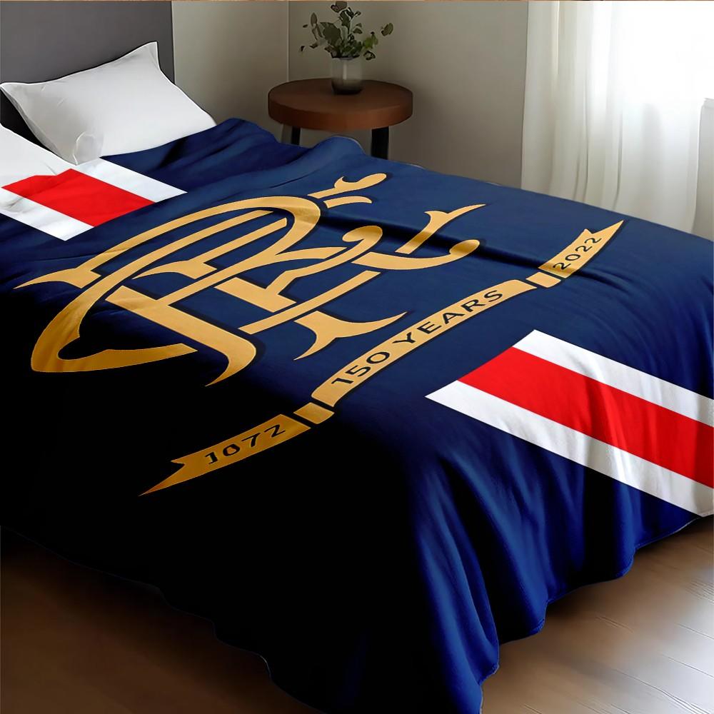 Lion Rangers Team Logo Flannel Blanket, Ultra Soft Digital Print Throw, Sofa Bed Office Travel Use, Perfect Holiday Gift