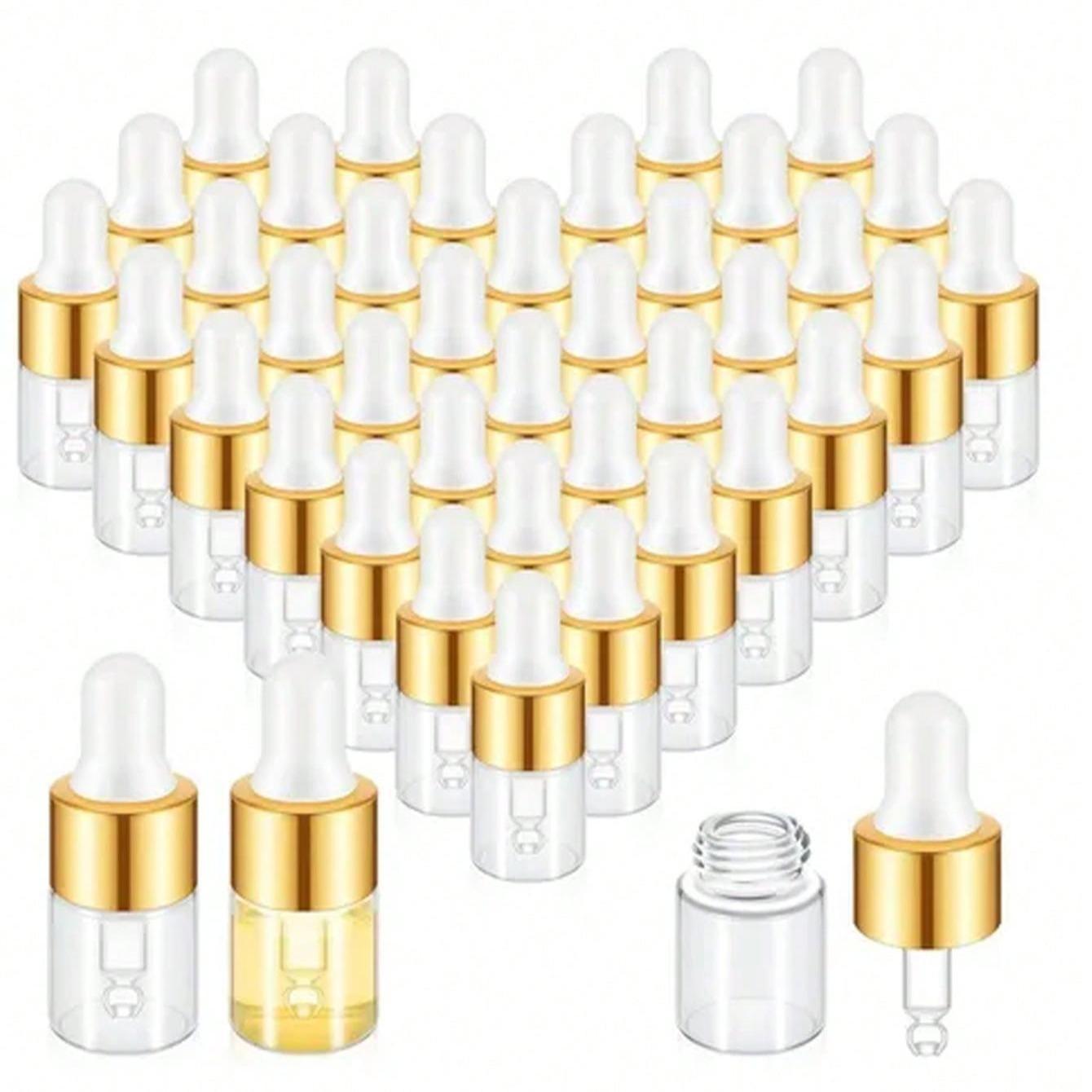 Mini Transparent Glass Dropper Bottle, Travel Size Sample Bottle, Ideal for Essential Oils, Cosmetics, Liquids, Perfume, Etc Mini Transparent Glass Dropper Bottle, Travel Size Sample Bottle, Ideal for Essential Oils, Cosmetics, Liquids, Perfume, Etc