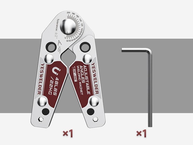 YESWELDER Adjustable Welding Magnet with Angle Scale 20-200° | 48LBs/77LBs Holding Power Magnetic Welding Positioner for Soldering, Metal Fabrication & Pipe Installation YESWELDER Adjustable Welding Magnet with Angle Scale 20-200° | 48LBs/77LBs Holding Power Magnetic Welding Positioner for Soldering, Metal Fabrication & Pipe Installation