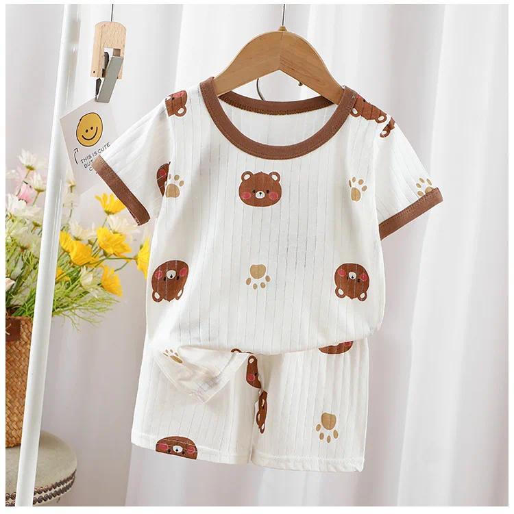 Baby Clothes New Summer Children's Clothing Children's Short Sleeved Shorts Suit Boys Girls Cotton T-shirts