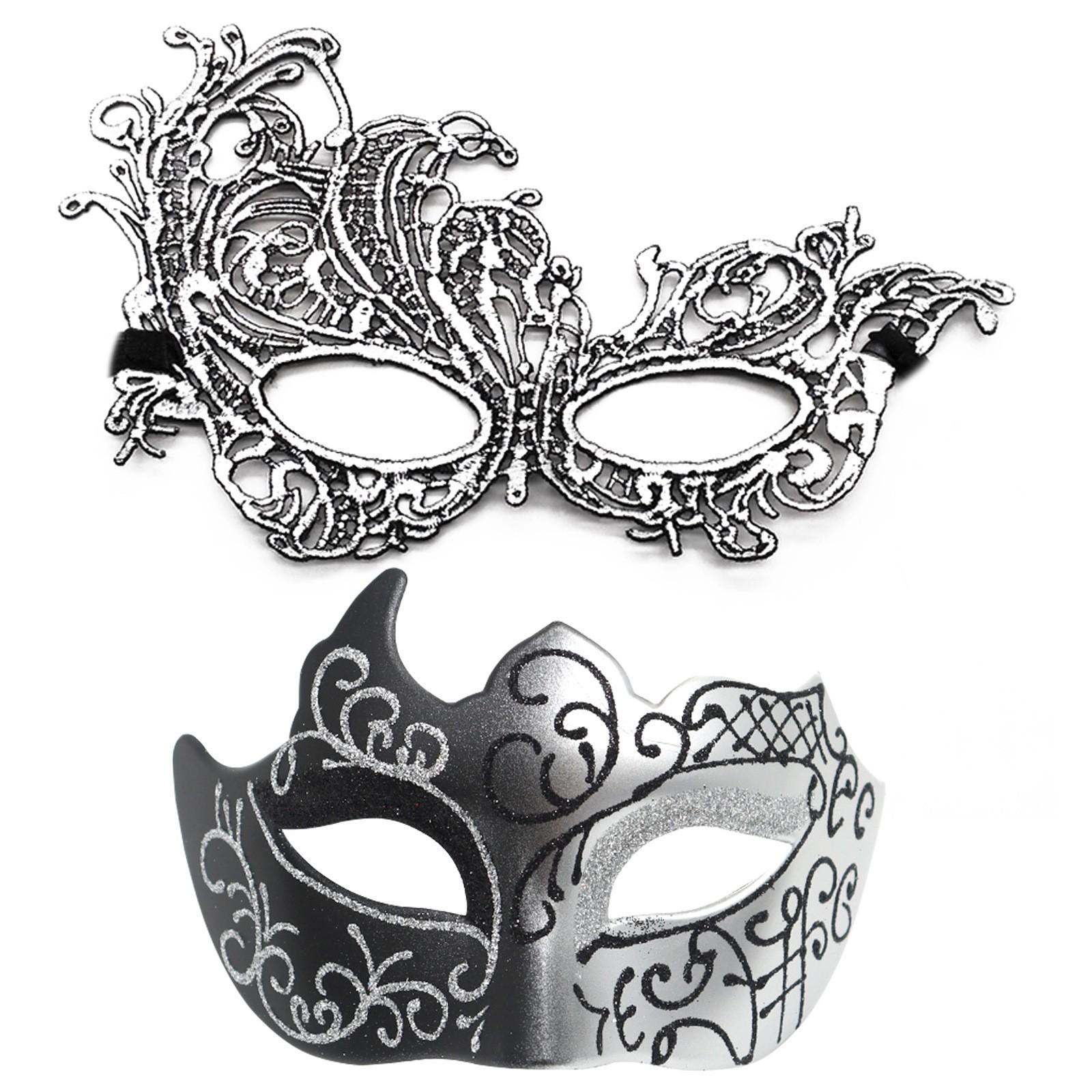 Masquerade Masks for Women Men Couple Lace Eye Mask for Venetian Carnival Halloween Party Ball Prom Costume Mardi Gras