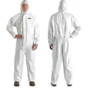 Disposable Heavy Duty Full Body Paint Coverall Suit 7 Sizes Available Large White