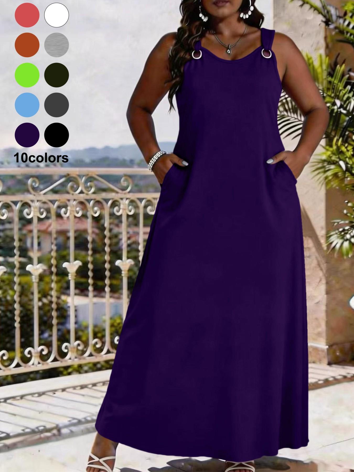 Elegant V Neck Sleeveless Dress for Women, Casual Loose-Fit Camouflage Pattern, Perfect for Daily Outings, Beach Parties, Summer Fashion Womenswear