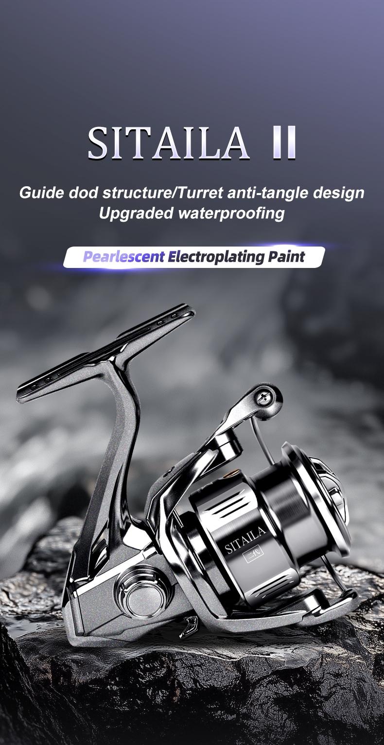 Xiwali Stella Ii Pearl Body Fishing Reel with 6+1 Closed Bearings, 5-Layer Waterproof, Anti-Tangle Spool, Dual Bearing Stabilizing Gear for Lure Enthusiasts Fishing Tackle