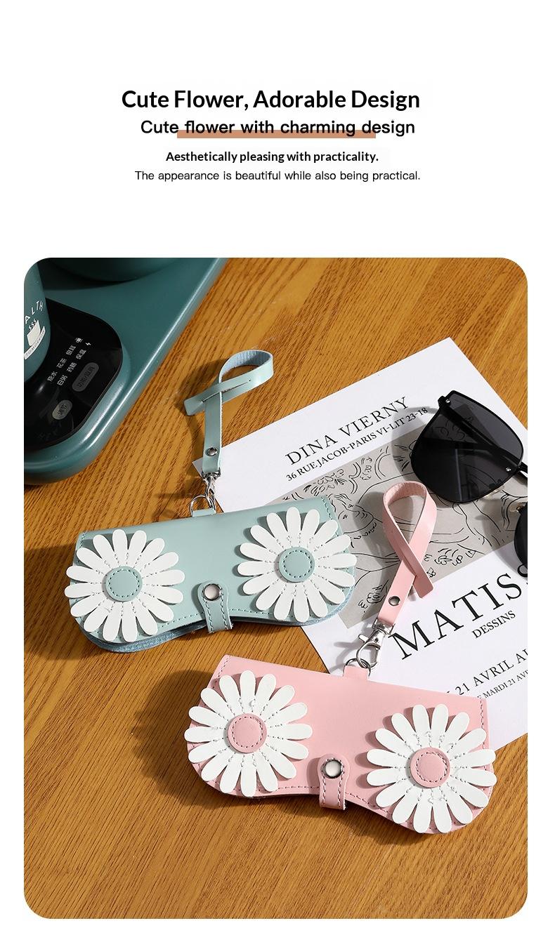 Cute glasses clip ins fashion sunglasses bag portable sunglasses case protective cover unisex bag accessory