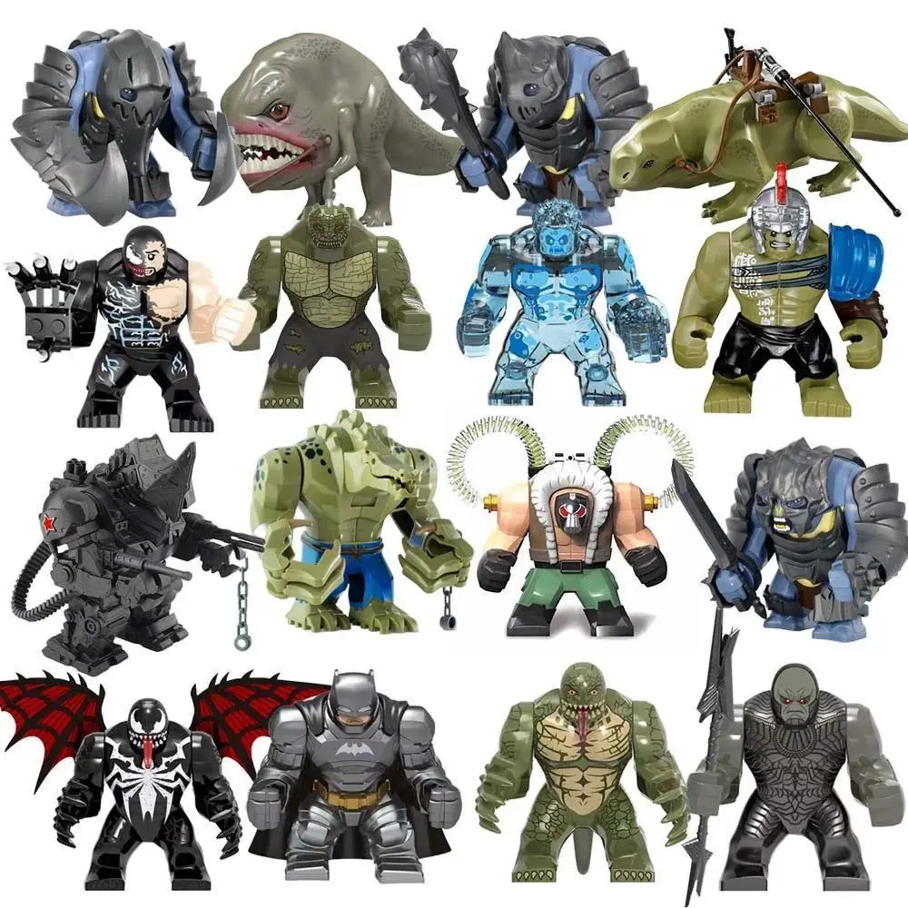 Blind Box Big Building Blocks Killer Croc Bane Olog-hai Troll Orc Action Figures Puzzle Collection Model Doll Bricks Toy Gifts