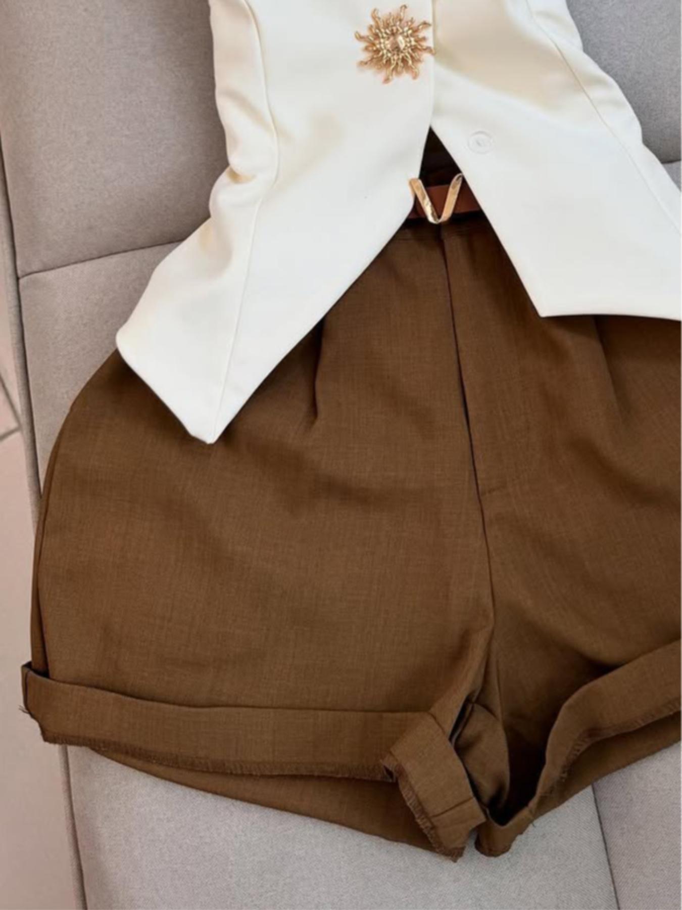 Women's Casual Sleeveless Short Pants Set, Perfect for Daily Wear, Comfortable and Stylish for Women