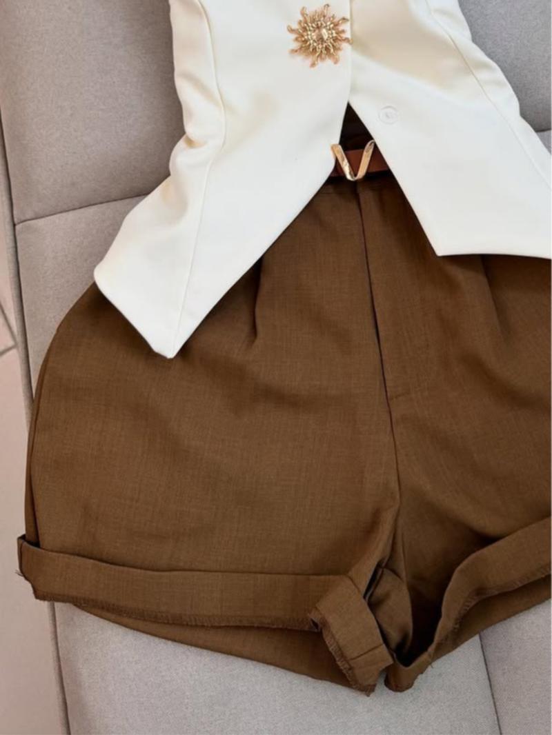 Women's Casual Sleeveless Short Pants Set, Perfect for Daily Wear, Comfortable and Stylish for Women