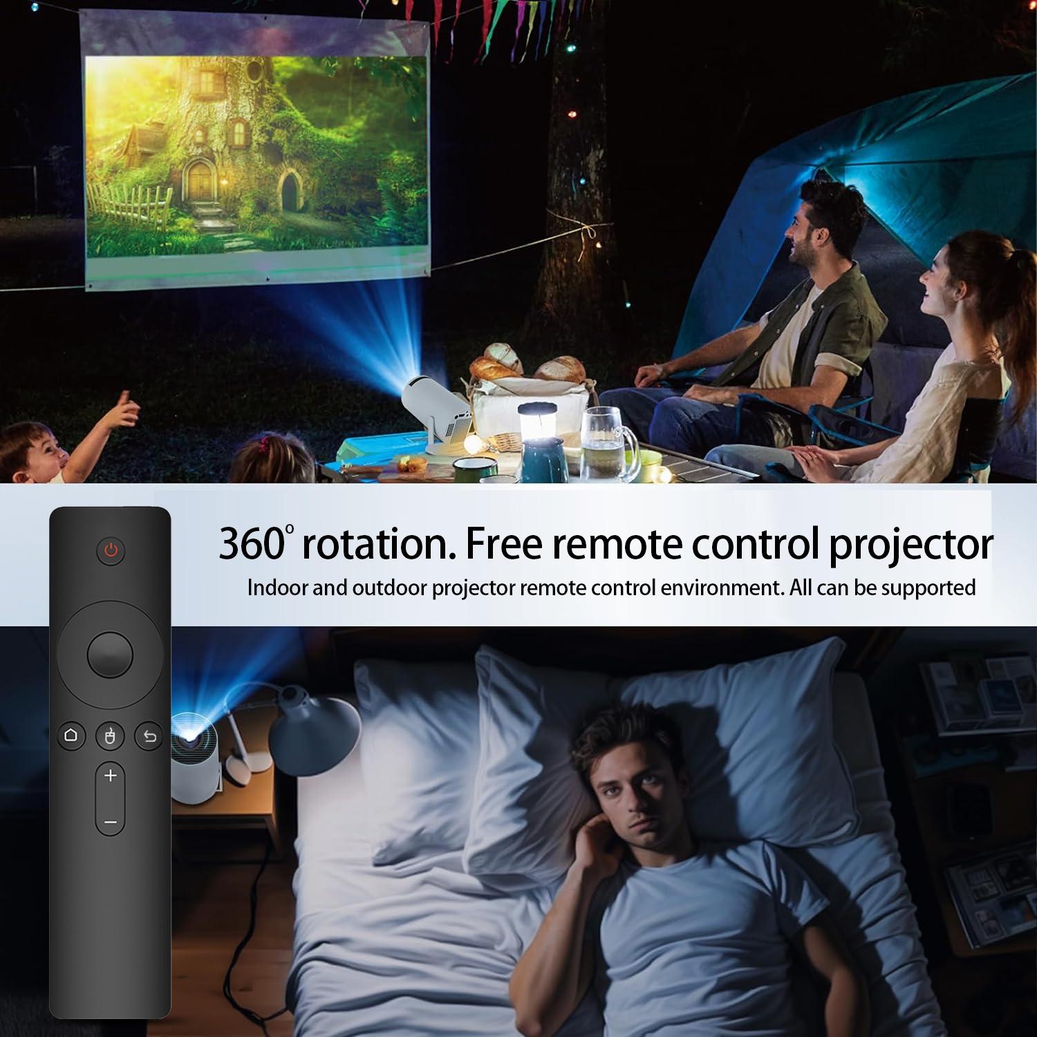 Universal projector remote control, 2.4G wireless 6-axis air mouse remote control, compatible with Hy300Pro, HY260PRO and other projector remote controls.universal replacement model, all-around wireless remote control for projectors Remote Button Control