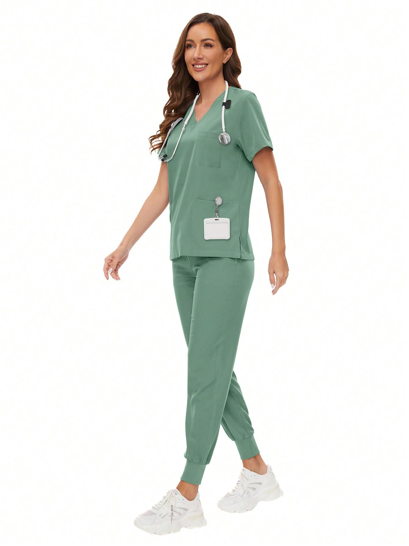Scrubs Women Nursing Beauty SPA Uniforms Pet Clinic Store Veterinary Dentistry Work Clothes Set High-Quality Nurse Uniform