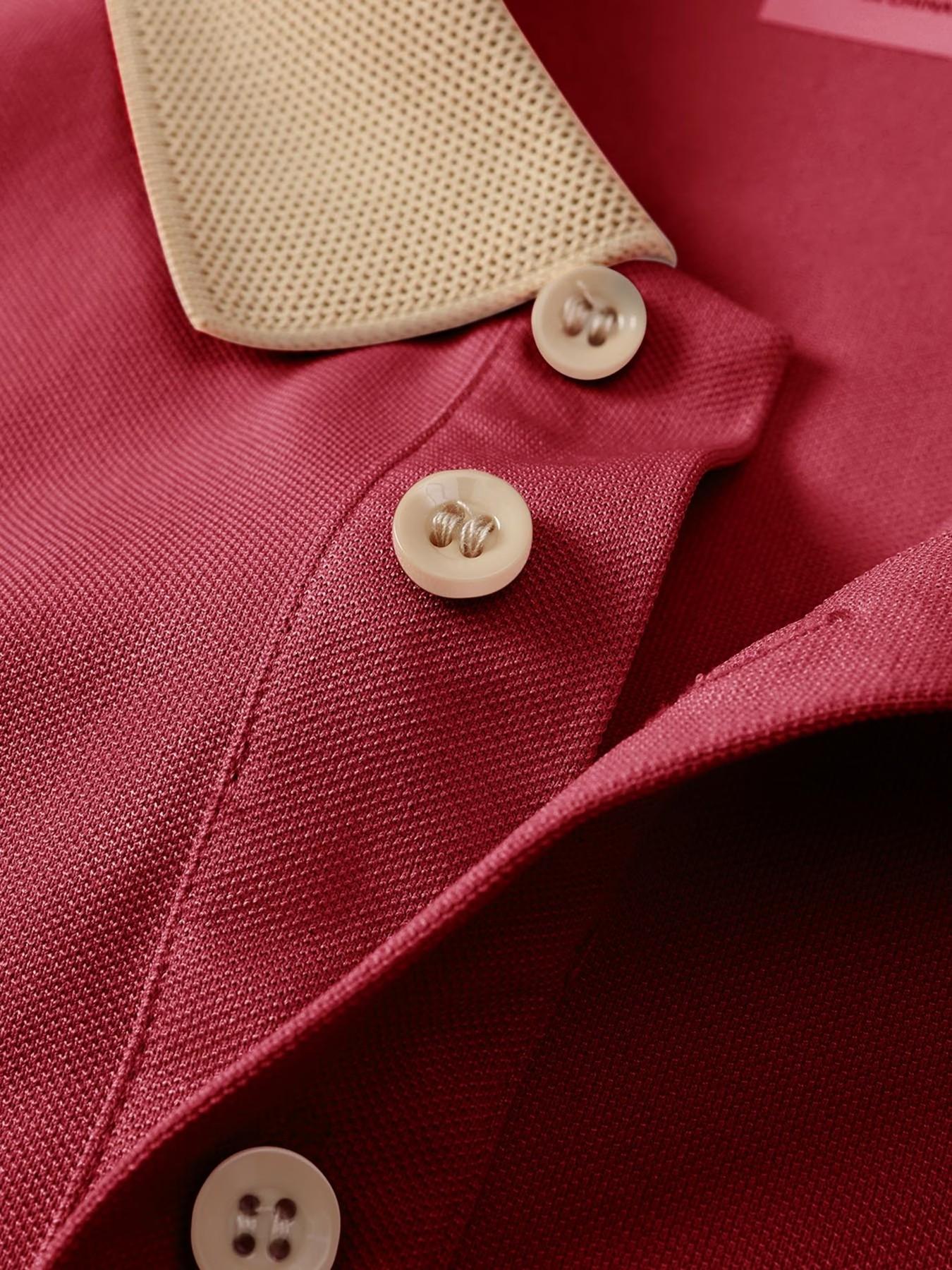 Men's Chicago Handwritten Print Polo Shirt, Slim-Fitting American Style Top, Short Sleeve Casual Wear for Spring & Fall