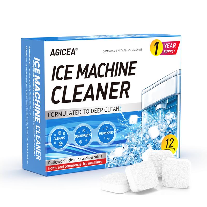 12 Tablets Ice machine cleaner, Ice maker cleaning tablets, Commercial ice machine cleaner, Descaling tablets for ice maker