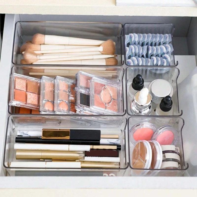 Valentine's Day Gift for Women, Transparent Plastic Storage Box, Large Capacity, Visible Design, Ideal for Cosmetics