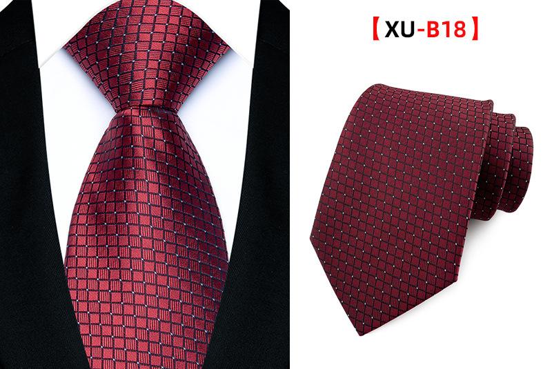 Men's Classic Striped Plaid Necktie - Male Wear for Business Look, Wedding Fit, Formal Suit Accessory - Father's Day Gift for Dad, Husband