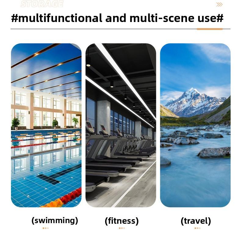 Mesh Toiletry Bag for Travel, Foldable Cosmetics Organizer Basket with Breathable Net, Large Capacity Shower Caddy for Gym Swimming, Quick Drying Drainage Holder