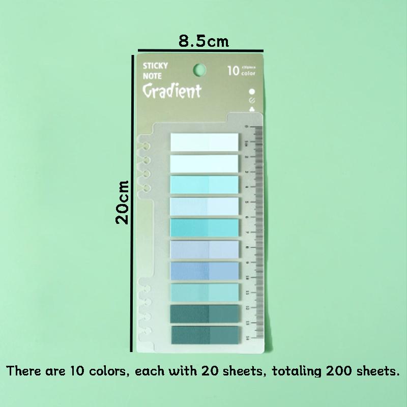 200sheets/pack Mixed Color Index Label Sticker, Multicolor Sticky Tab, Sticky Page Marker For Reading Note Book, Office Stationery & Supplies, Colorful Coated Tabs, Indexing Stickers