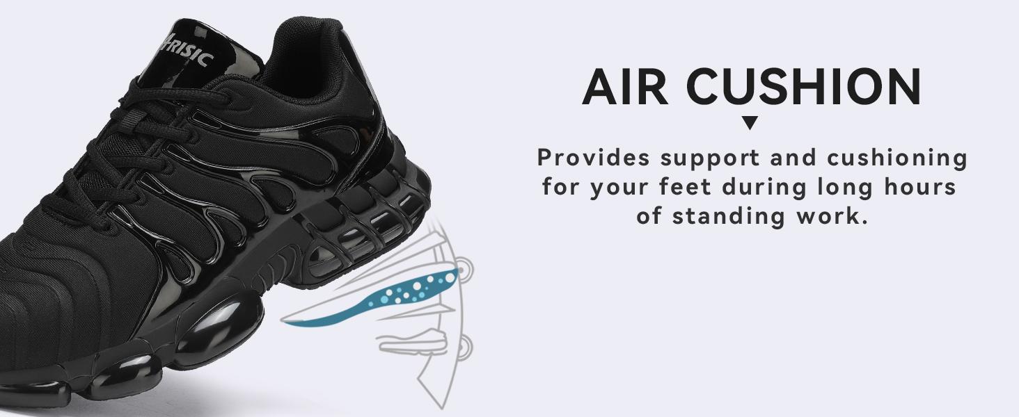 Men's Steel Toe Shoes Sturdy Work Shoes Lightweight Steel Toe Athletic Shoes Safety Shoes Puncture Resistant Composite Toe Outdoorfun