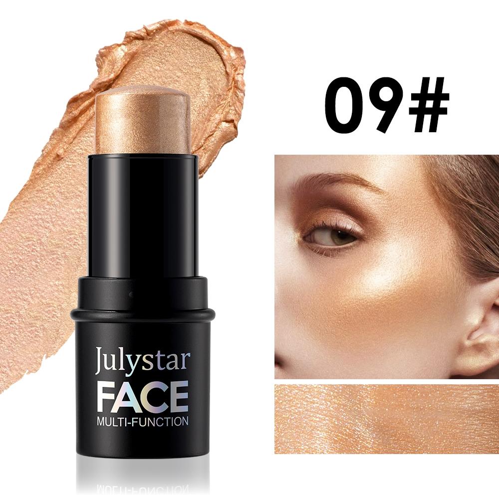 Julystar Multi-Functional Makeup Stick, Highlighter, Contour, Blush, Eyeshadow, Natural Blend, Moisturizing, Portable, Multiple Colors Available