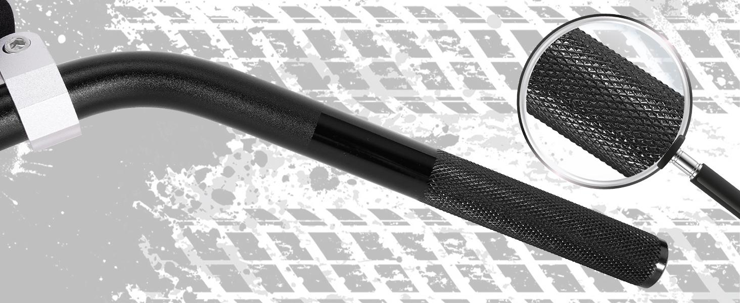 Universal 7/8 Inch 22mm Dirt Bike Handlebars, Upgraded Pit Bike Handlebar with Foam Pad for Motocross CRF YZF KXF KLX RMZ DRZ Pit Dirt Bike ATV Quad - Black