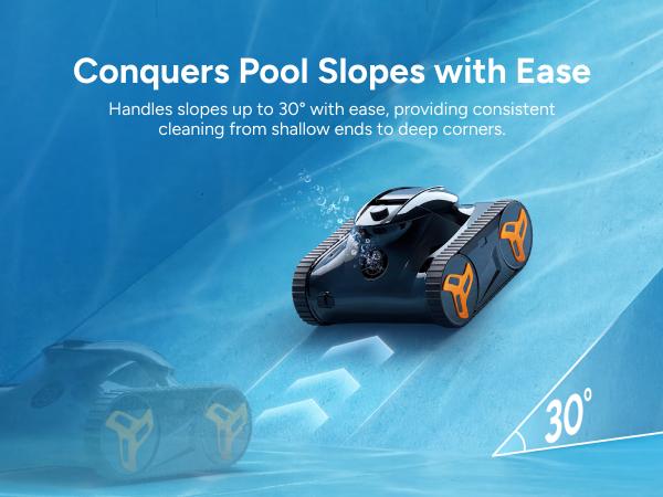 iGarden K Series Cordless Robotic Pool Cleaner for Inground & Above Ground Pools—Cleans Floor, Wall & Waterline with Smart Navigation, Touchscreen, Self-Parking, Up to 9H Runtime. outdoorfun