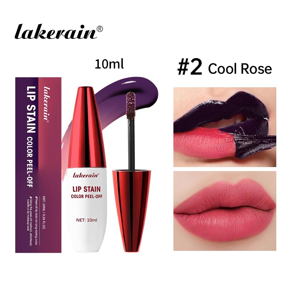 3 Color Peel-Off Lip Gloss Set, Highly Pigmented Lip Tint Lip Glaze, Long-Lasting & Transfer-Proof Lip Tatoo, Ultra-Easy to Apply, Non-Sticky Wear, Instantly Brightens & Enhances Lip Color, for Daily Use, Parties & Travel, Makeup