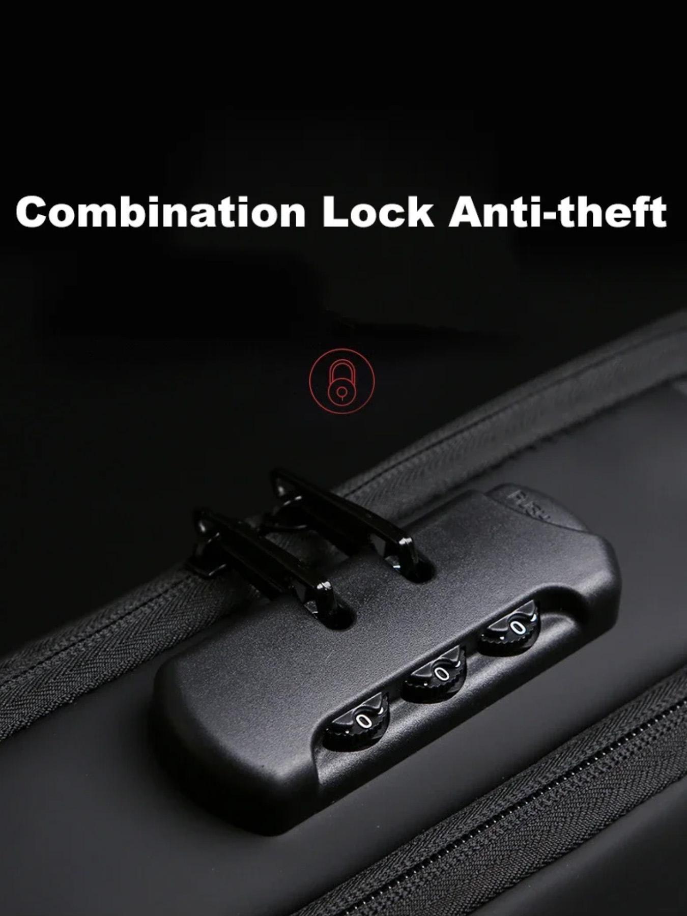 Fashion Motorcycle Bike Sling Bags Waterproof Chest Bags Shoulder Crossbody Bag with USB Charging Port Lock Anti Theft Moto Bag for Men Male,Gift,Daily Use