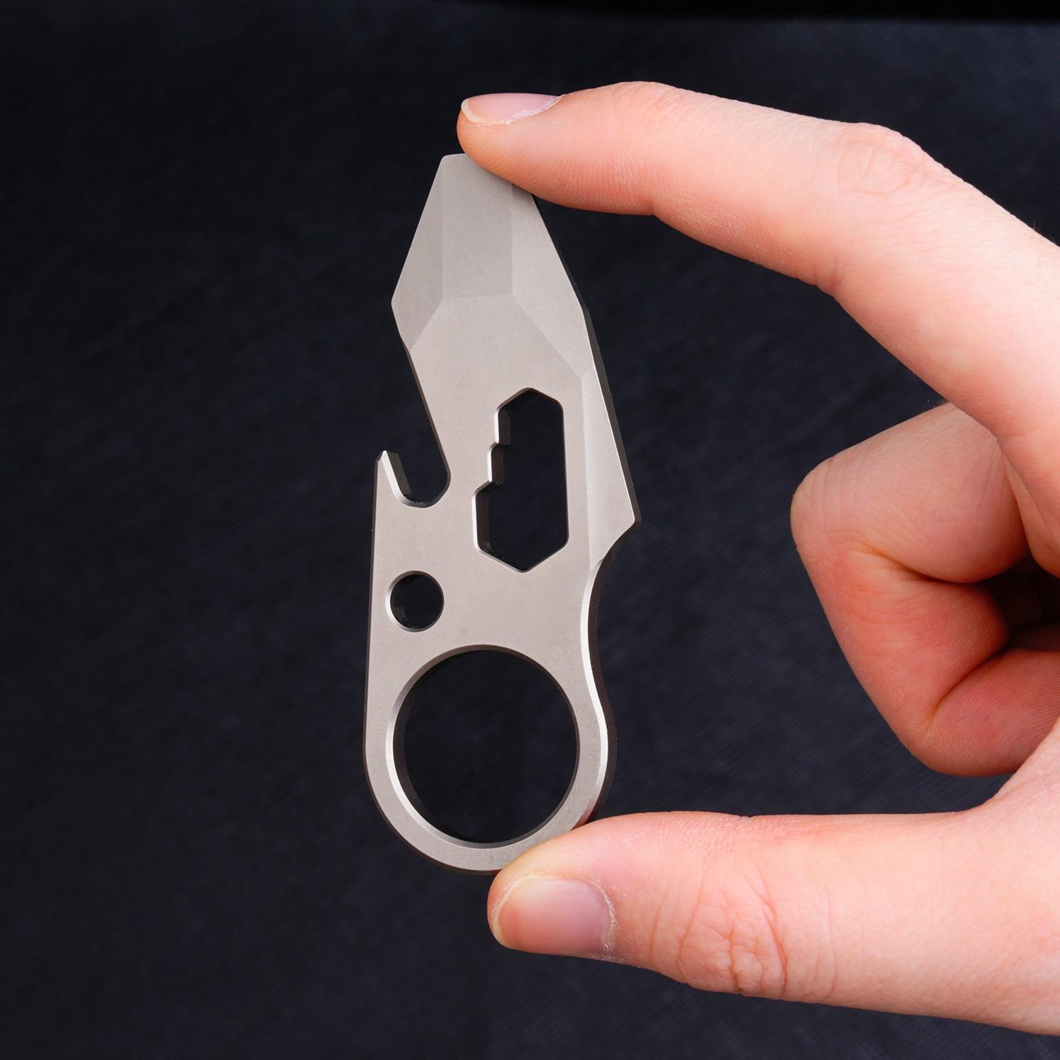 Mini Multi-Functional Pry Bar, Edc Tool, Titanium Alloy Material, Compact and Durable, Ideal for Outdoor Use, Portable Hand Tool