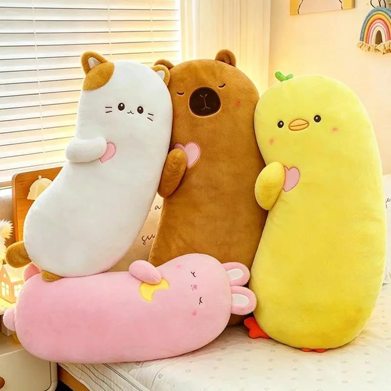 60/80cm High-Quality Super-Soft Plush Long-Shaped Throw Pillow, Collectible Relief for Ages 12+, Sleep Companion, Side-Sleeping Leg-Hugging Support, Holiday Decoration, Birthday , Glitter Squeeze Squishy, Collectible buildable teen kawaii gi item slow-reb