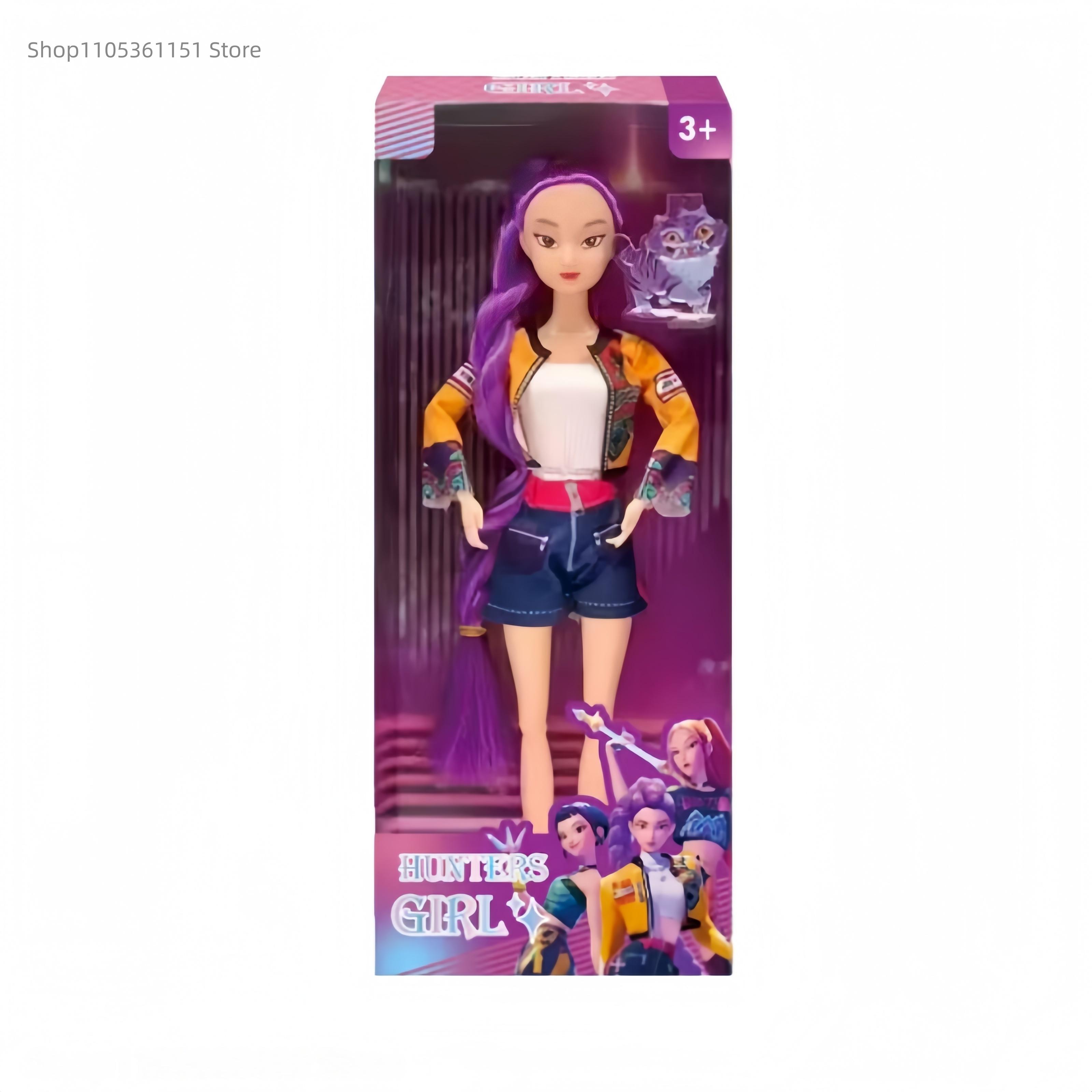 Hot High Quality Music style Anime Kpop Demon Hunters Doll Vinyl Toy Rumi Mira Zoey Demon Hunt Holiday gifts for Childrens