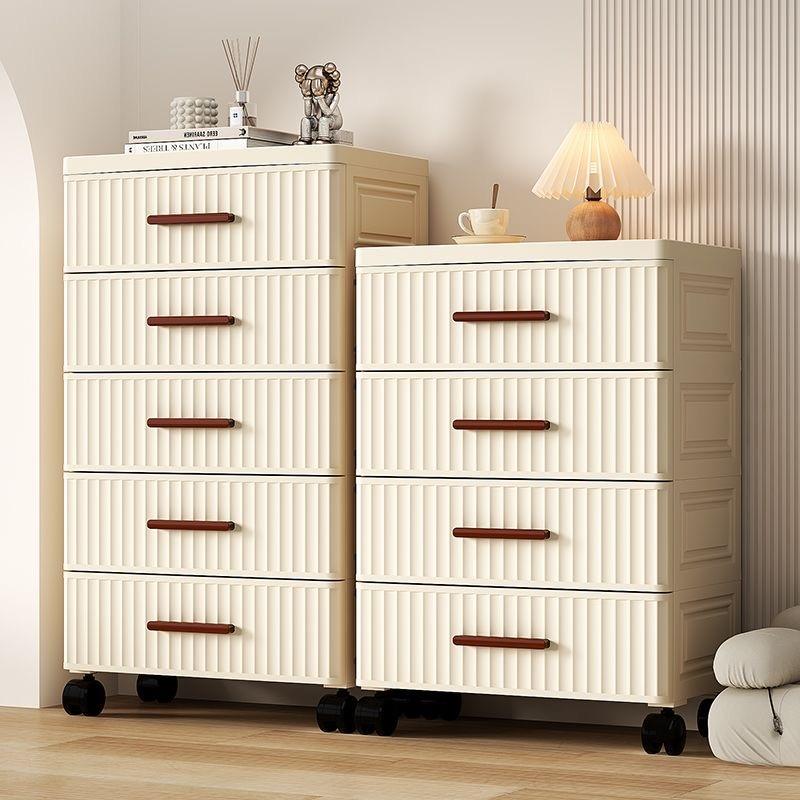 Stackable lightweight drawer cabinet, eco-friendly durable plastic, safe and odorless. Multi independent drawers organize small items, sundries, daily necessities and cosmetics. Supports free stacking, waterproof and moisture-proof for bathroom and kitche