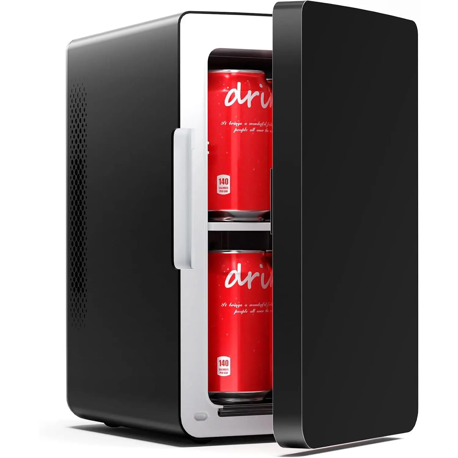 Mini Fridge, 6L/8 Can Portable Small Refrigerator for Bedroom