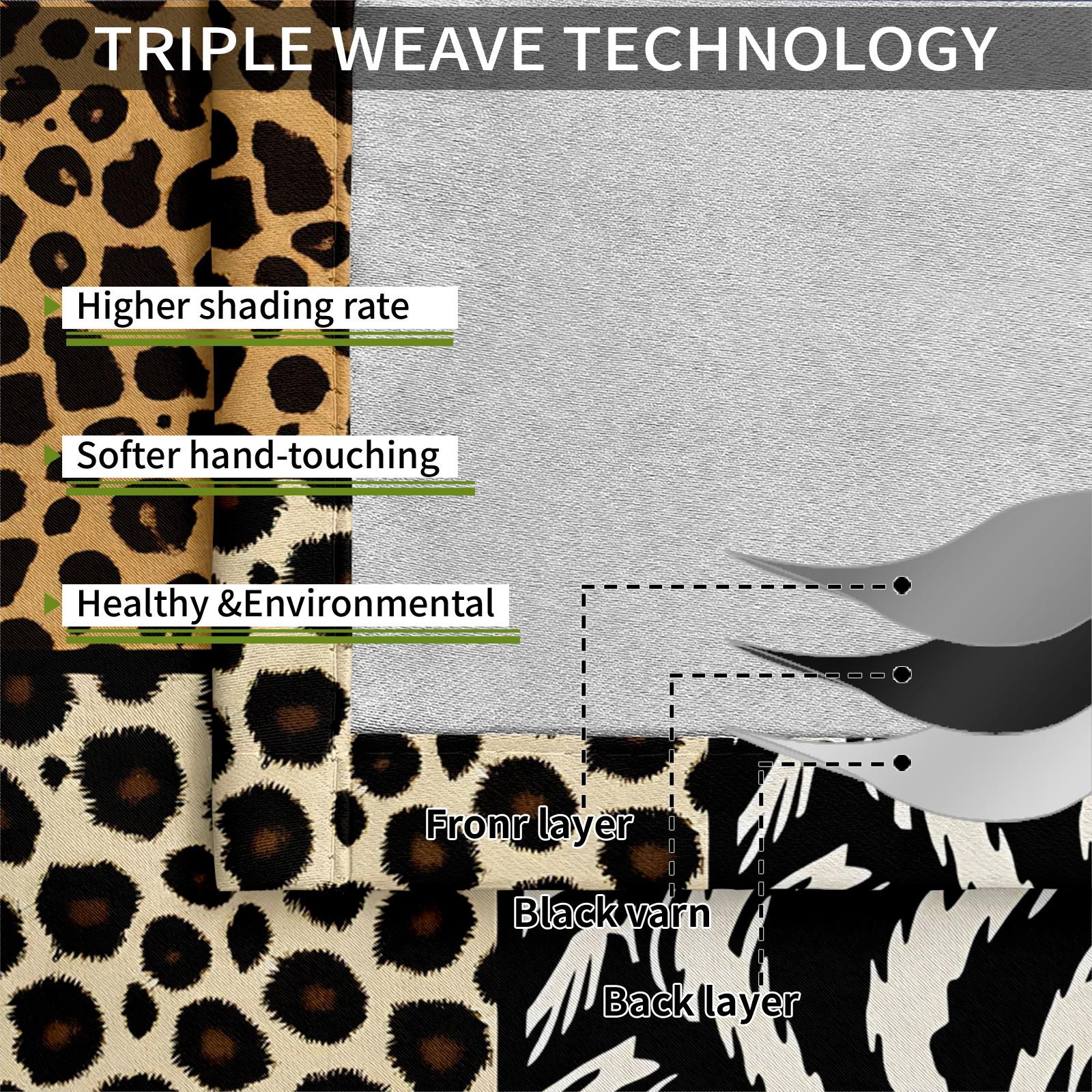 2 Panels 26 Letters Leopard Print Curtains, 80%-90% Light Blocking Curtains, Alphabet Printed Curtains, Stylish Decor Curtains for Bedroom Living Room, Wild Style Window Drapes, Ideal Gift