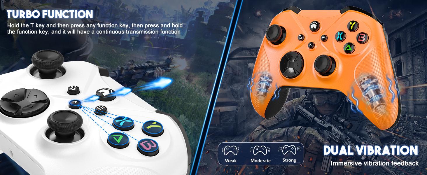 Xbox One S Wireless Controller Pro, Multi-Platform Gamepad for Xbox One/PC/Android/iOS with Turbo, Macro & Dual Vibration, Bluetooth/USB-C/WiFi Connectivity,TikTokShopStockUp Xbox One S Wireless Controller Pro, Multi-Platform Gamepad for Xbox One/PC/Android/iOS with Turbo, Macro & Dual Vibration, Bluetooth/USB-C/WiFi Connectivity,TikTokShopStockUp