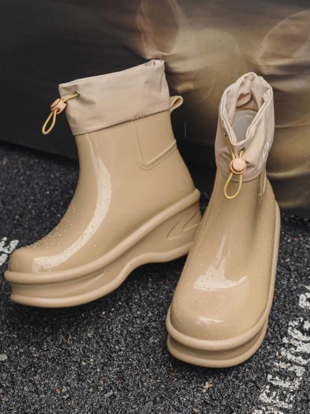 Women's Waterproof Non-slip Rain Boots, Fashionable Design Rain Boots for Outdoor, Casual Rain Shoes for Women & Girls, Footwear, Waterproof Wellington Boots