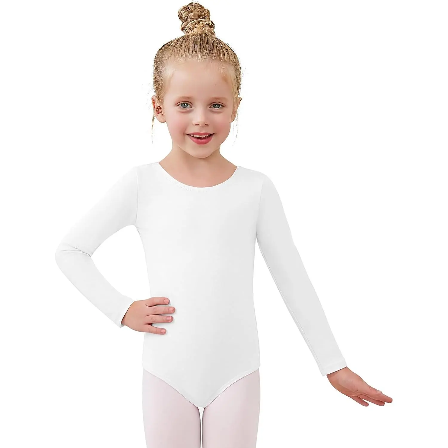 Long Sleeve Leotards for Girls 2-14 Years - Ballet Dance Leotards Toddler Girl Gymnastics Ballerina Kids Outfits