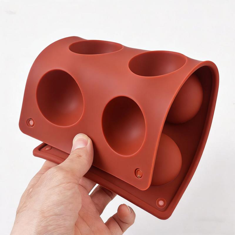 1pc Mini Sphere Cake Pan - Non-Stick Silicone Mold for Baking