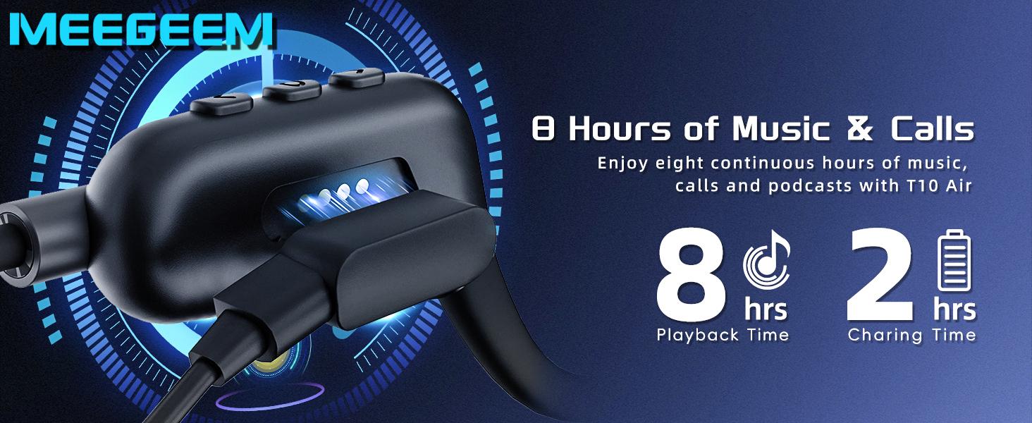 Bone Conduction Headphones Bluetooth, Open Ear Headphones with Mic Underwater Swimming Headphones 32GB MP3 & 8 Hrs Playtime, Wireless Underwater Earbuds for Swimming, Sports.BY