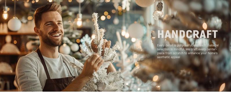 YITAHOME 6/7.5FT Pre-lit Flocked Layered Christmas Tree with Remote, Hinged Flocked Christmas Tree, with PE & PVC Mixed Branch Tips, Warmwhite & Color Changing Lights w/Removable lampshade, 11 Modes