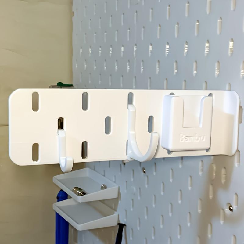 1pc Black/White Pegboard Expansion Hook | Suitable for Kitchen, Study Organizing Stationery or Tableware, Durable Plastic, Wall-Mounted Storage Rack, Utility Hooks, Study Accessories, Tableware Storage, Space-Saving Design, Functional Hooks