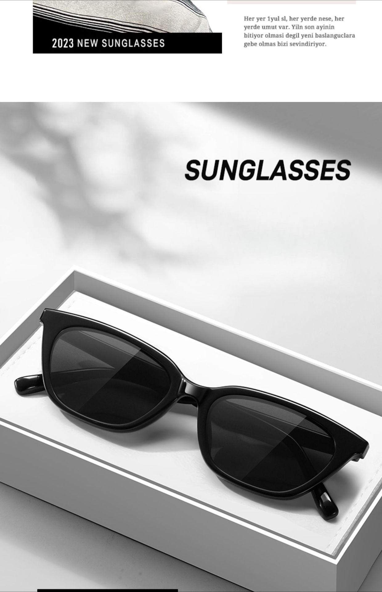 Wang Jiaer the same GM sunglasses men's trendy ruffian handsome retro high sense cat eye sunglasses polarized Internet celebrity small frame