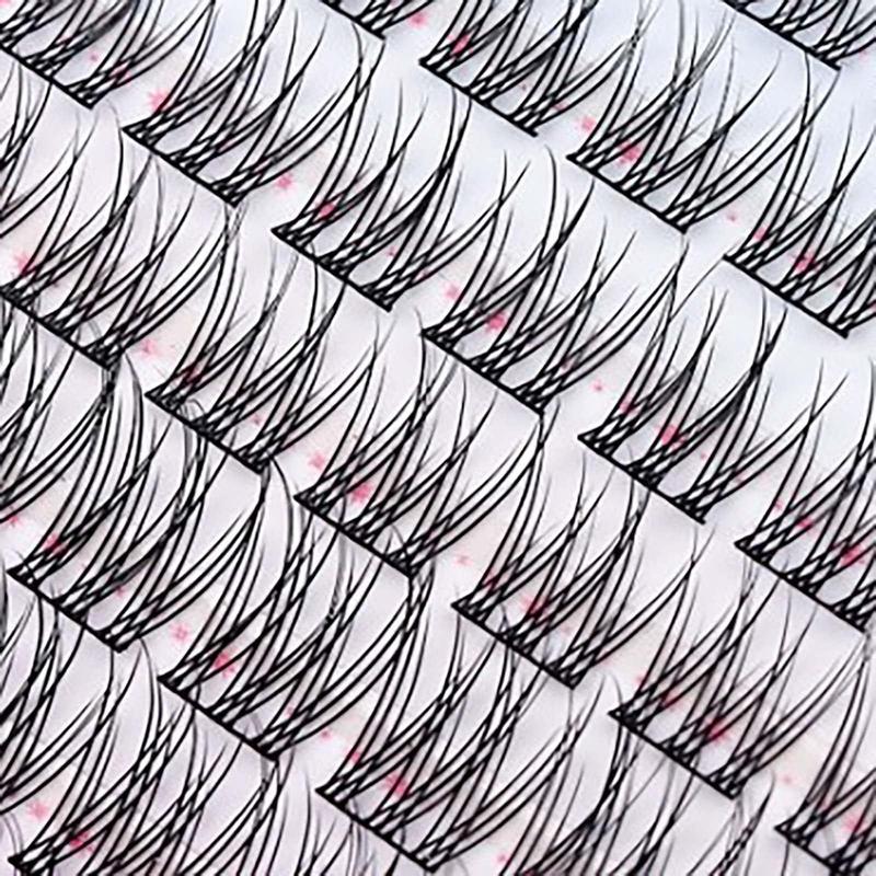 Natural Lash Extension Kit 168Pcs Wispy EyelashExtensions Kit Individual Lashes Extensions withLash Bond & Seal & Tweezers for Beginners cluster applicator makeup cosmetic cosmetic Gentle eyelashes & adhesives 0.05mm cluster kit